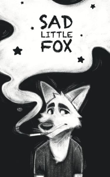 Грустный лисёнок